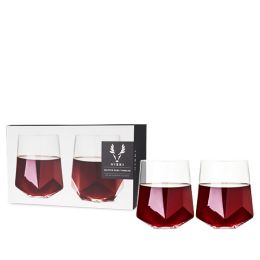 Faceted Crystal Wine Glasses by ViskiÂ®
