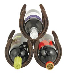 Horseshoe 3 Bottle Metal Wine Rack by Foster & Ryeâ„¢