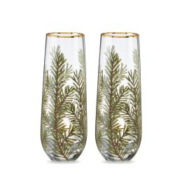 Woodland Stemless Champagne Flute by Twine LivingÂ® (Set of 2)