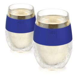 Wine FREEZEâ„¢ Cooling Cups in Blue by HOSTÂ®  (set of 2)