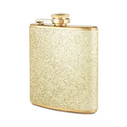 Sparkletini Stainless Steel Gold Flask by BlushÂ®
