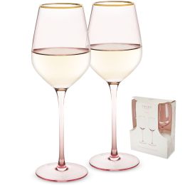 Rose Crystal White Wine Glass by Twine LivingÂ® (Set of 2)